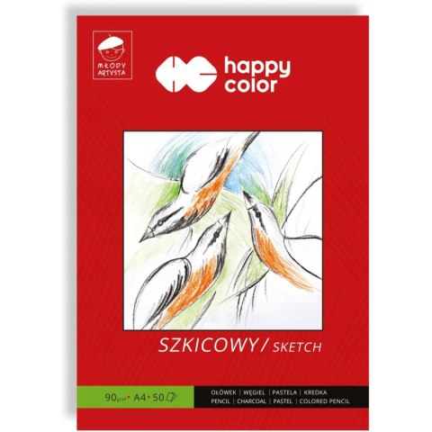 Blok szkicownik A4 50k 90g MŁODY ARTYSTA HA 3709 2030-M50 HAPPY COLOR Blok szkicownik A4 50k 90g MŁODY ARTYSTA HA 3709 2030-M50 HAPPY COLOR