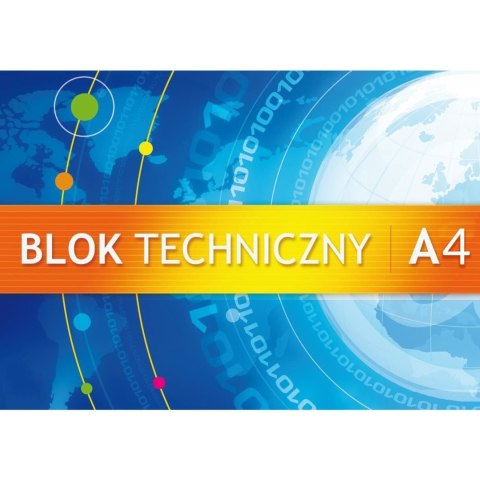 Blok techniczny A4 10k 250g KRESKA Blok techniczny A4 10k 250g KRESKA
