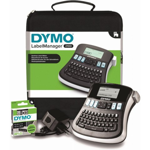 Drukarka DYMO LabelManager 210D+ QWERTY zestaw walizkowy 2094492 DYMO Drukarka DYMO LabelManager 210D+ QWERTY zestaw walizkowy 2094492 DYMO