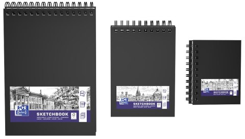 Szkicownik Sketchbook A6 80k 100g czarny 400152649 OXFORD Szkicownik Sketchbook A6 80k 100g czarny 400152649 OXFORD