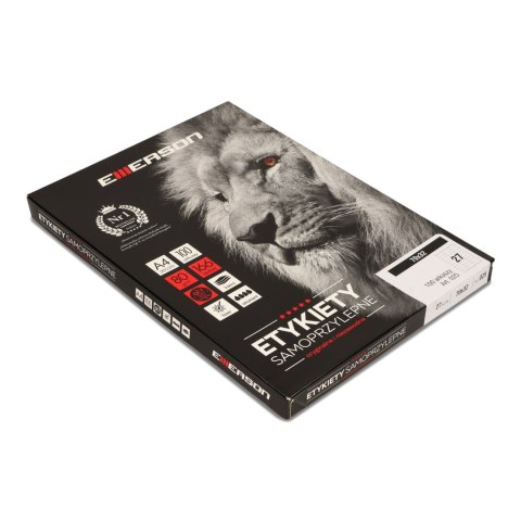 Etykiety A4 białe (100ark) 70x32mm nr.025 EMERSON eta4070x032w Etykiety A4 białe (100ark) 70x32mm nr.025 EMERSON eta4070x032w
