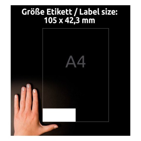 Etykiety białe ULTRAGRIP 105x42,3mm (25 arkuszy=350 etykiet) 6136 AVERY ZWECKFORM Etykiety białe ULTRAGRIP 105x42,3mm (25 arkuszy=350 etykiet) 6136 AVERY ZWECKFORM
