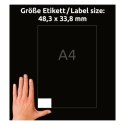 Etykiety białe ULTRAGRIP 48,3x33,8mm (25 arkuszy = 800 etykiet) 4789 AVERY ZWECKFORM