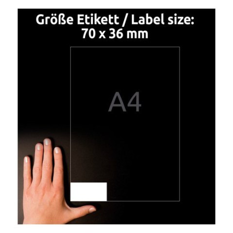 Etykiety białe ULTRAGRIP 70x36mm (10 arkuszy = 240 etykiet) 6122 AVERY ZWECKFORM Etykiety białe ULTRAGRIP 70x36mm (10 arkuszy = 240 etykiet) 6122 AVERY ZWECKFORM