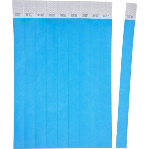 Opaski na rękę 256x19mm (50 arkuszy = 500 opasek) neonowe niebieskie TYVBL-50 AVERY Opaski na rękę 256x19mm (50 arkuszy = 500 opasek) neonowe niebieskie TYVBL-50 AVERY