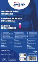 Opaski na rękę 256x19mm (50 arkuszy = 500 opasek) neonowe różowe TYVPK-50 AVERY